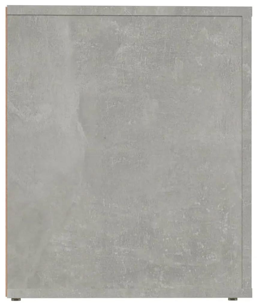 Mesa de cabeceira 50x39x47 cm cinzento cimento