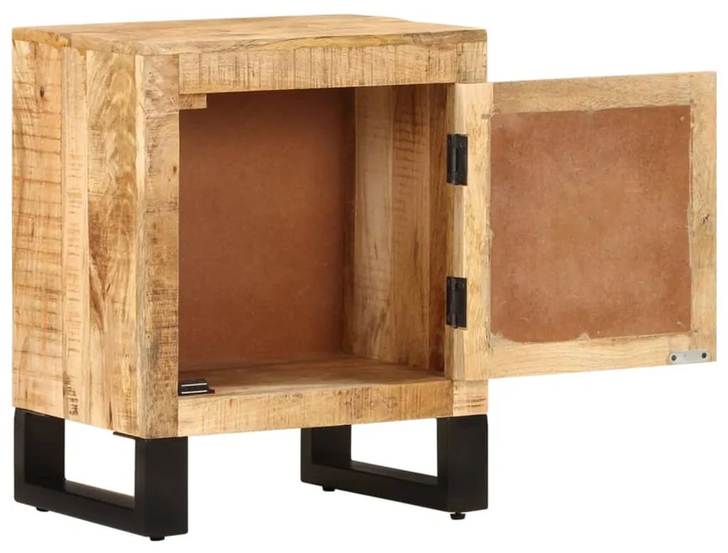 Mesa de cabeceira 40x30x50 cm madeira de mangueira maciça