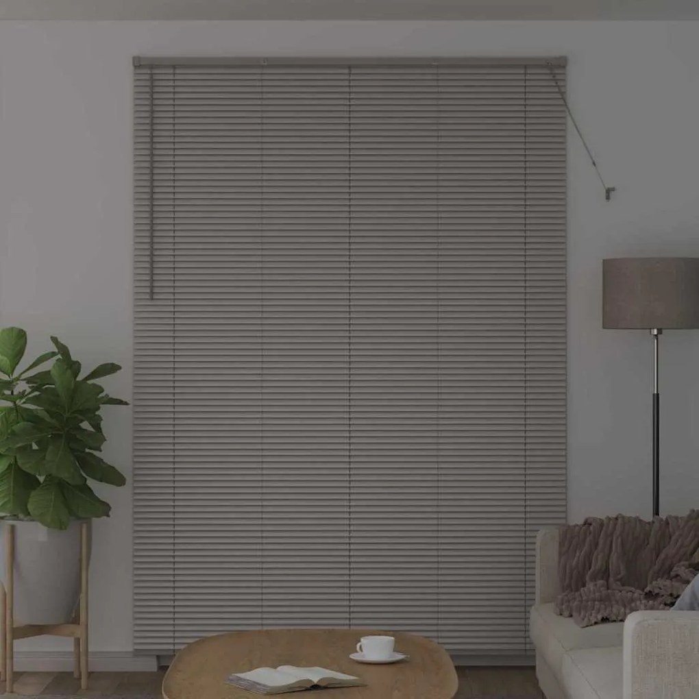 Persiana de Janela com cortinas Outros Manual Prata 155 x 220 cm Alumí