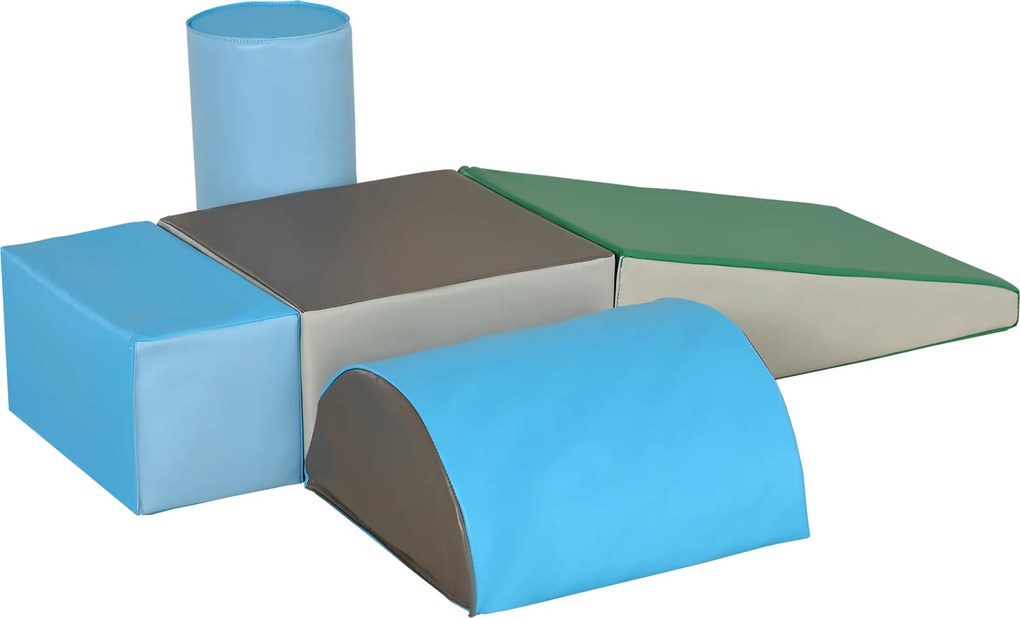 Conjunto de 5 Blocos de Psicomotricidade para Crianças Blocos de Construção Brinquedo para Aprendizagem Multicor