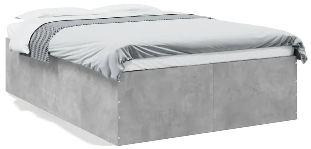 Estrutura de cama 135x190 cm derivados de madeira cinza cimento