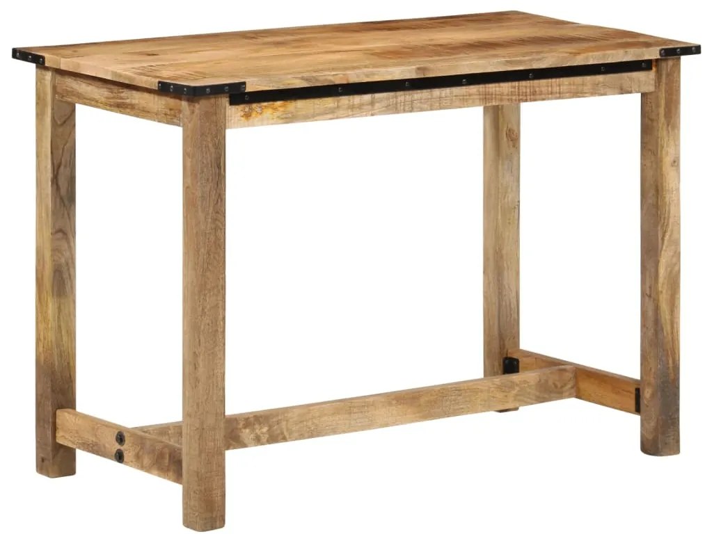 Mesa de jantar 110x55x75 cm madeira de mangueira maciça
