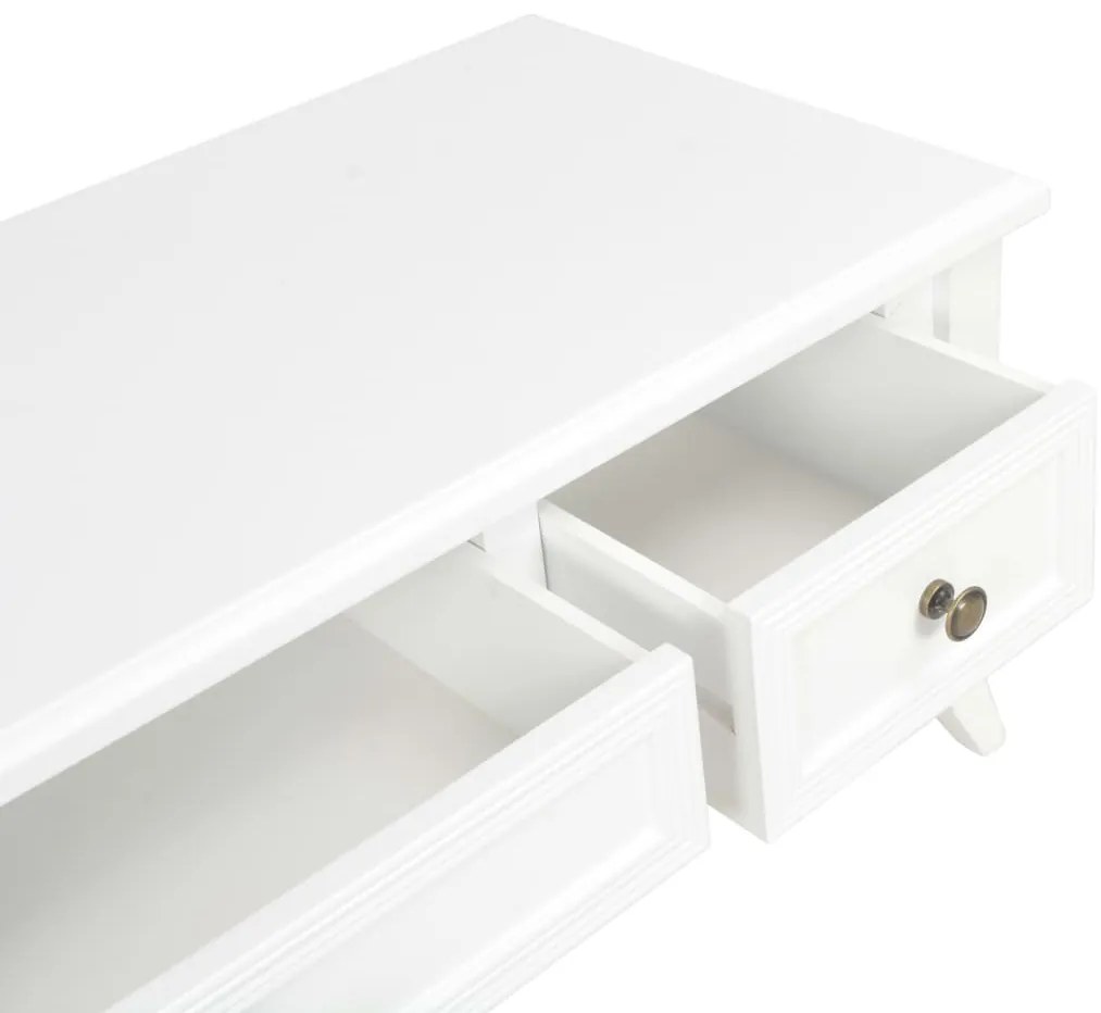 Móvel de TV 100x35x35 cm madeira branco