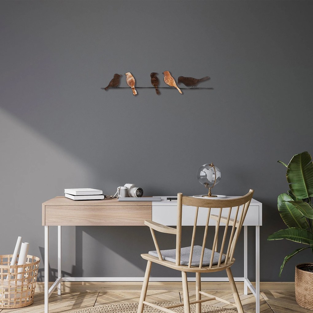 Acessório Decorativo de Parede em Metal Bys-055 – Multicolor – 81 x 18