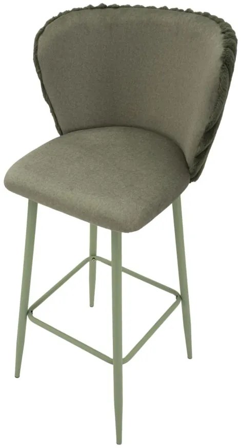 CONJUNTO DE 2 BANCOS DE BAR ALASKA VERDE 55X58X106 CM (ALTURA DO ASSENTO 77 CM)