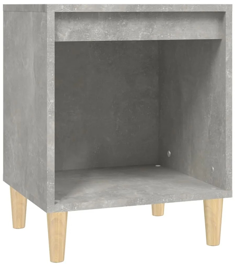 Mesas de cabeceira 2 pcs 40x35x50 cm cinzento cimento