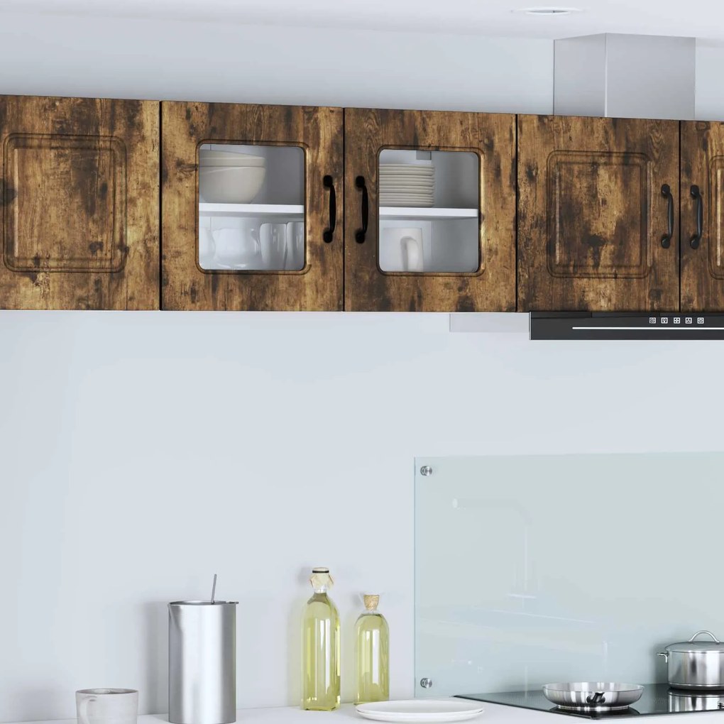 vidaXL Armário de Cozinha Kalmar Carvalho Defumado 80 x 31 x 40 cm