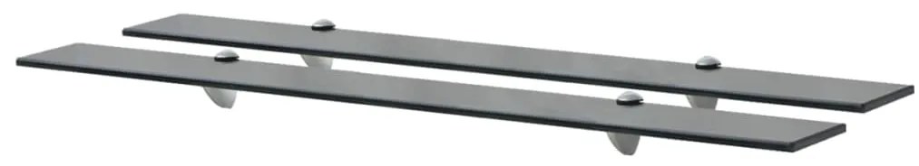 vidaXL Prateleiras flutuantes 2 pcs vidro 90x20 cm 8 mm
