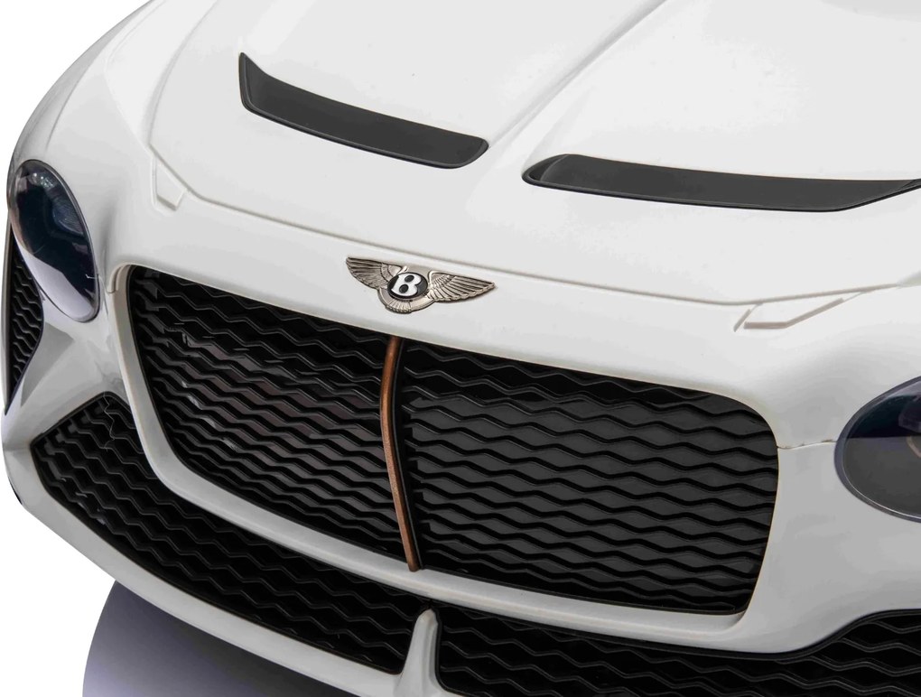 Carro elétrico para crianças Bentley Bacalar 12V, portas que se abrem para cima, controlo remoto 2,4 GHz, luzes LED, entrada USB/AUX, suspensão, bater