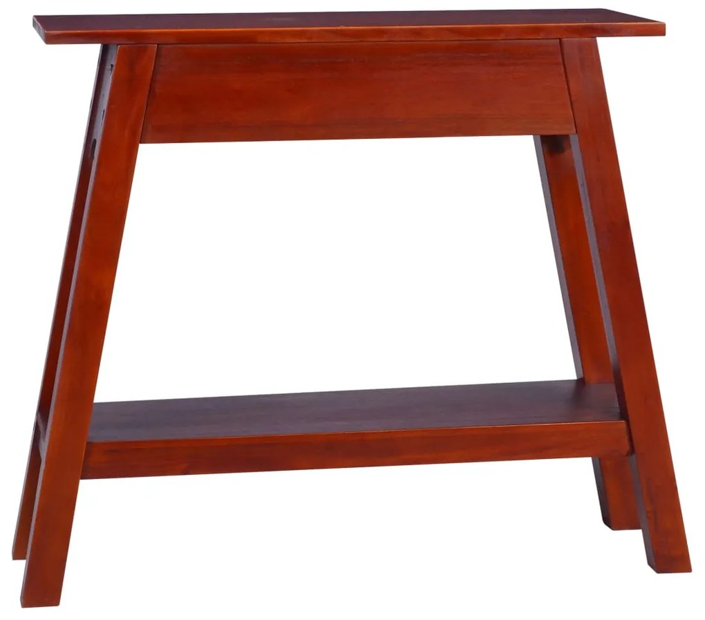 Mesa consola 90x30x75 cm mogno maciço castanho clássico