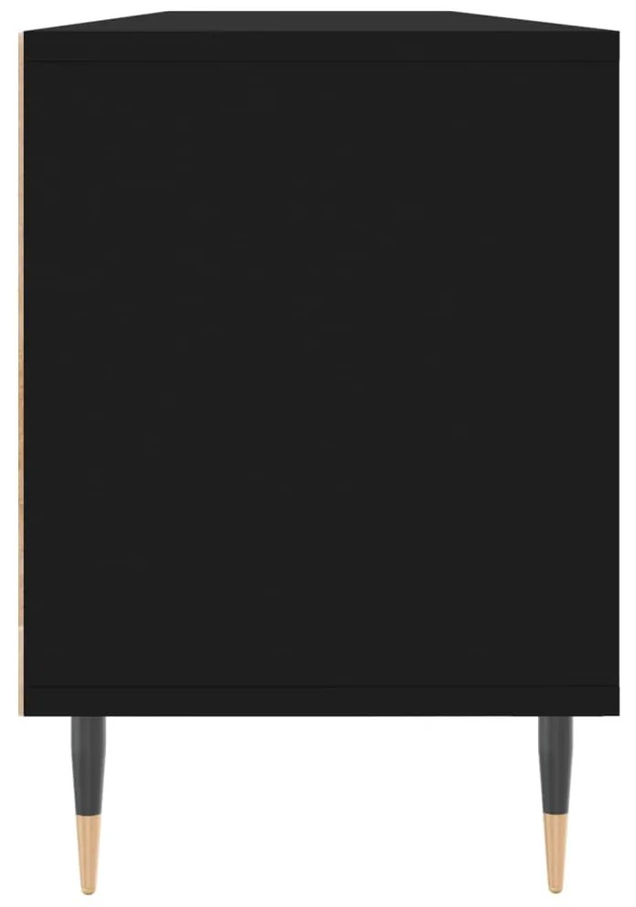 Móvel de TV 150x30x44,5 cm derivados de madeira preto