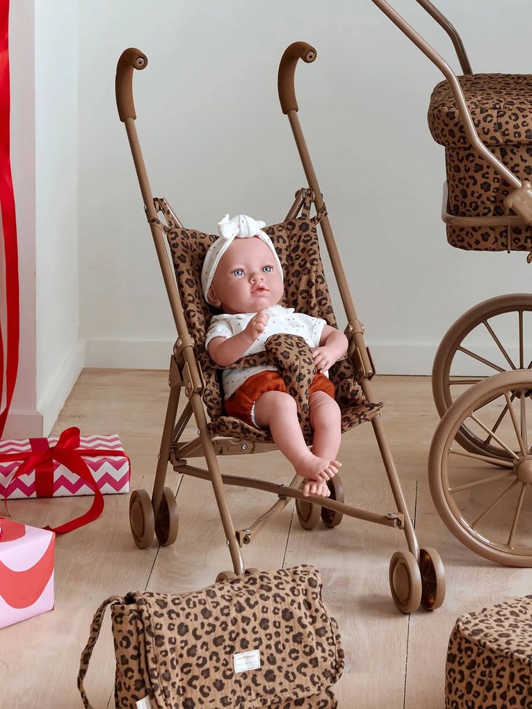 Grande carrinho bengala leopardo Vertbaudet x Envie de fraise castanho