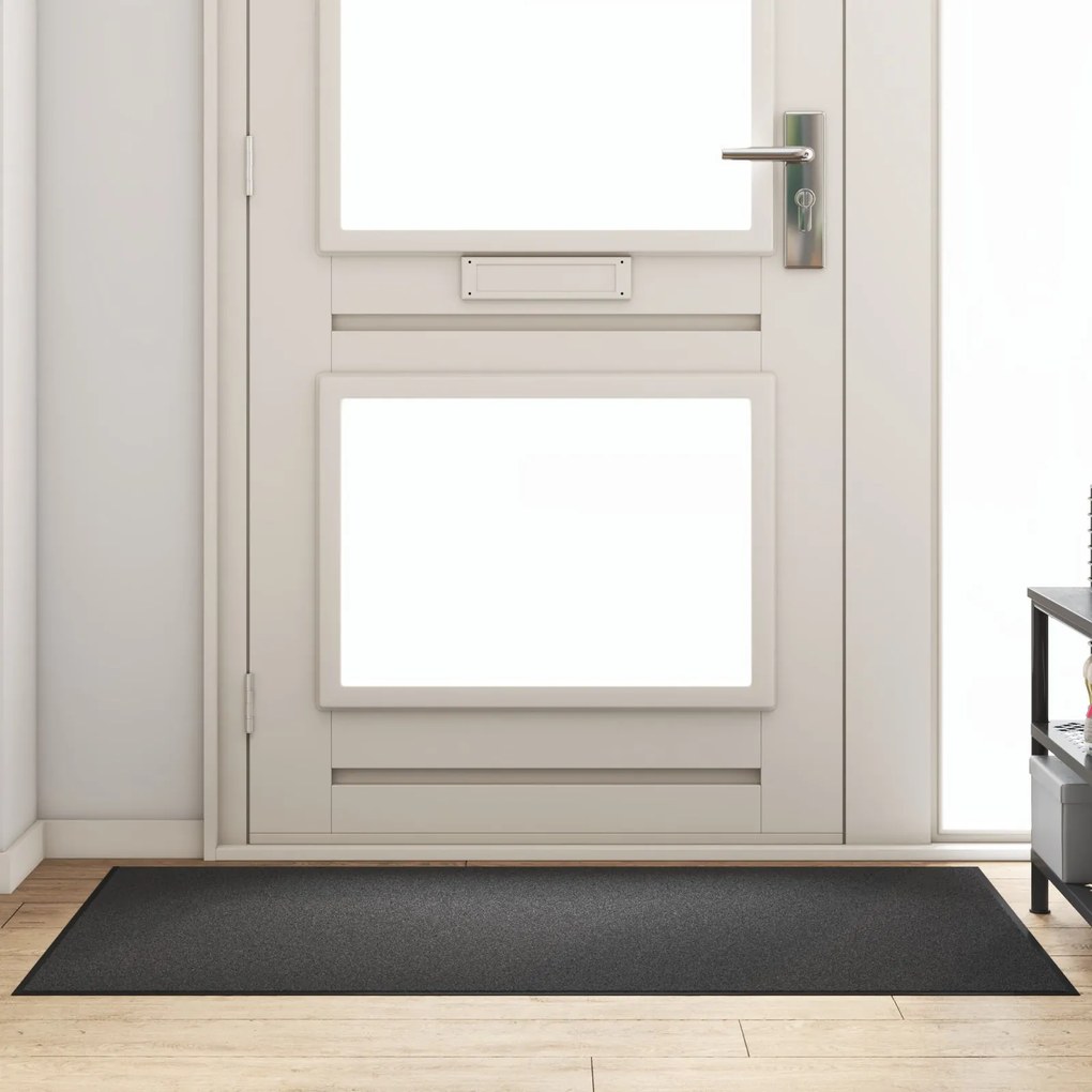 Tapete Retangular vidaXL Antracite 90x150 cm