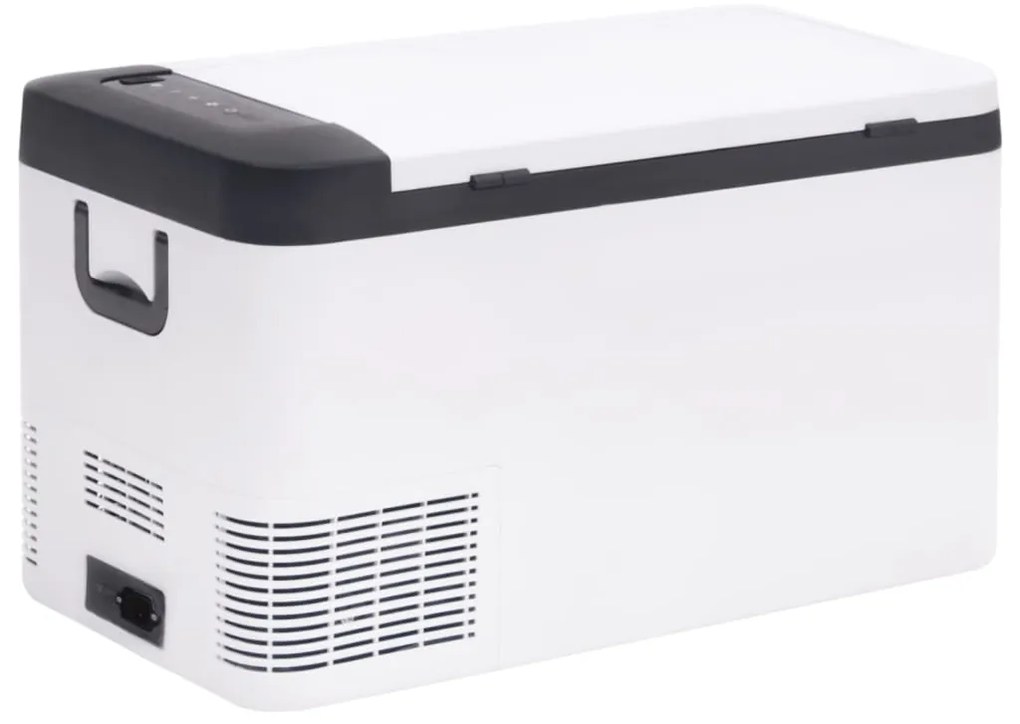 Mala térmica com pega 18 L PP e PE preto e branco