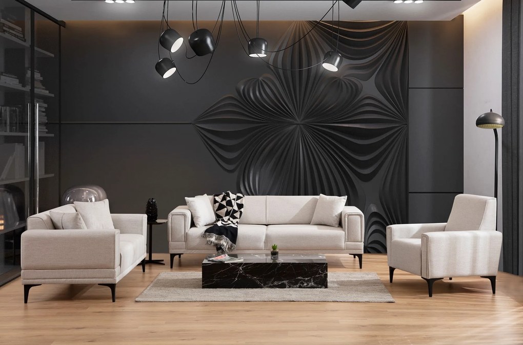 Sofá de 1 Lugar Horizon – Ecru – 90x85x77 cm
