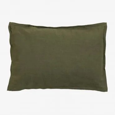 Almofada Retangular 35x50 Cm Em Algodão Elezar Verde Exército - Sklum