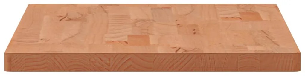Tampo de mesa retangular 80x40x2,5 cm madeira de faia maciça