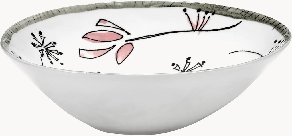 Taças de salada Fiore Rosa, conjunto de 2