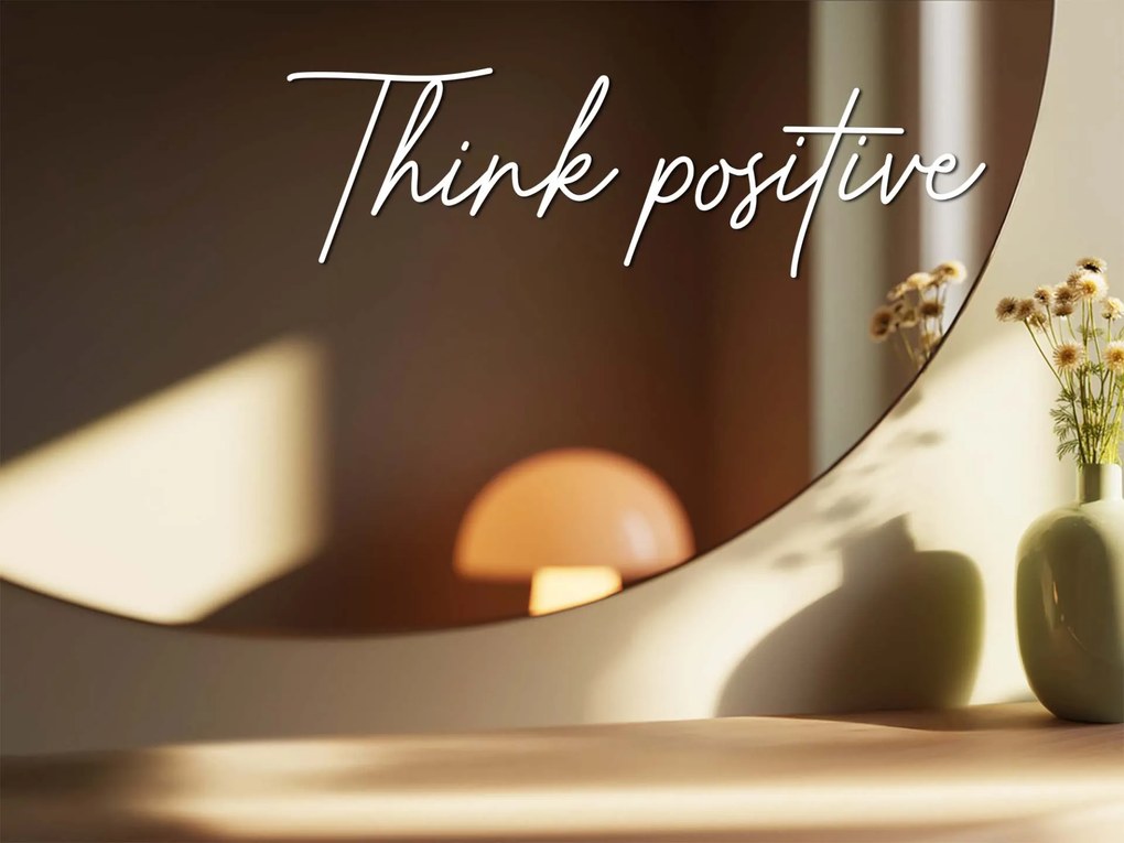 Autocolante para espelho S16 – Think positive