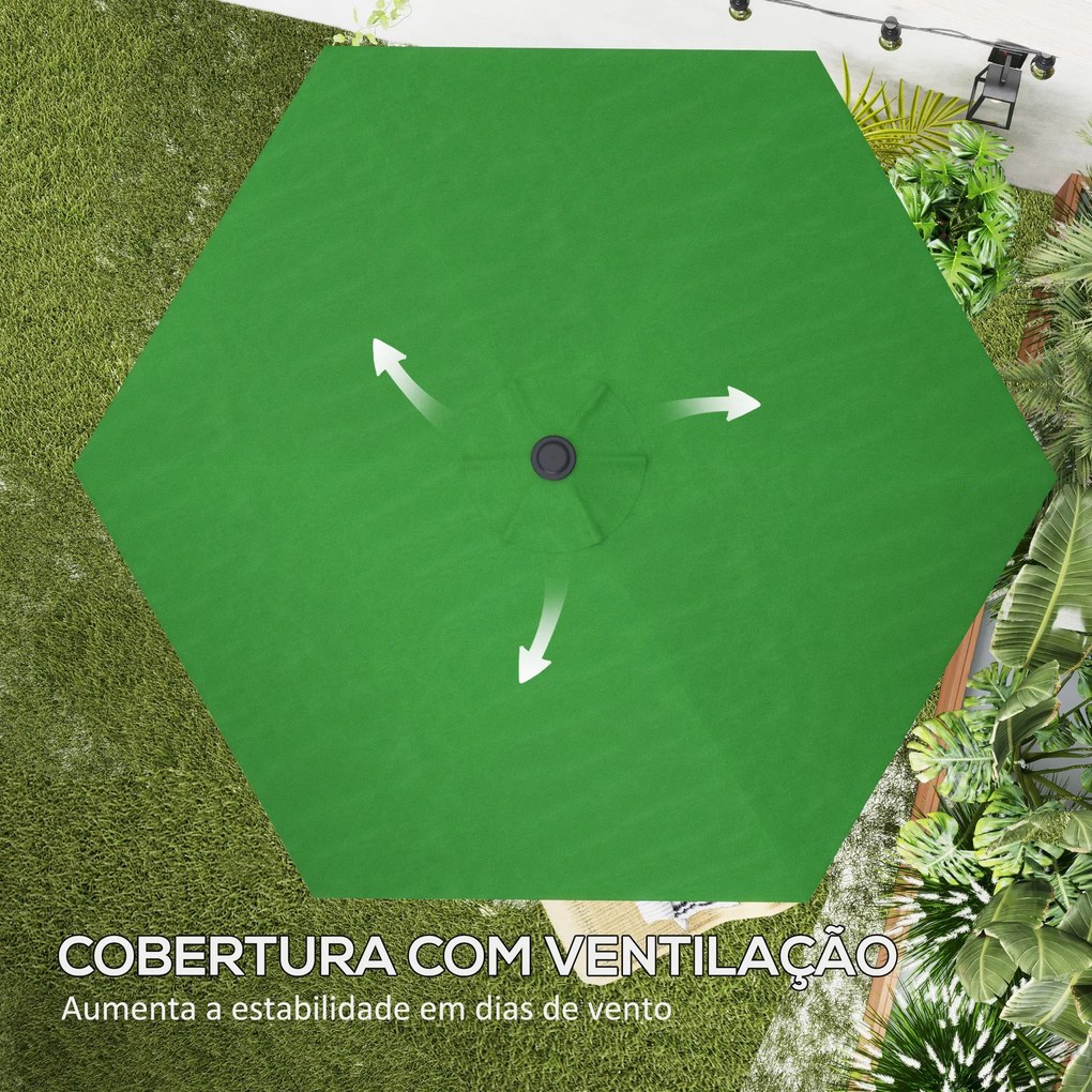 Toldo de Substituição para Chapéu de Sol de 3m Toldo para Chapéu de So