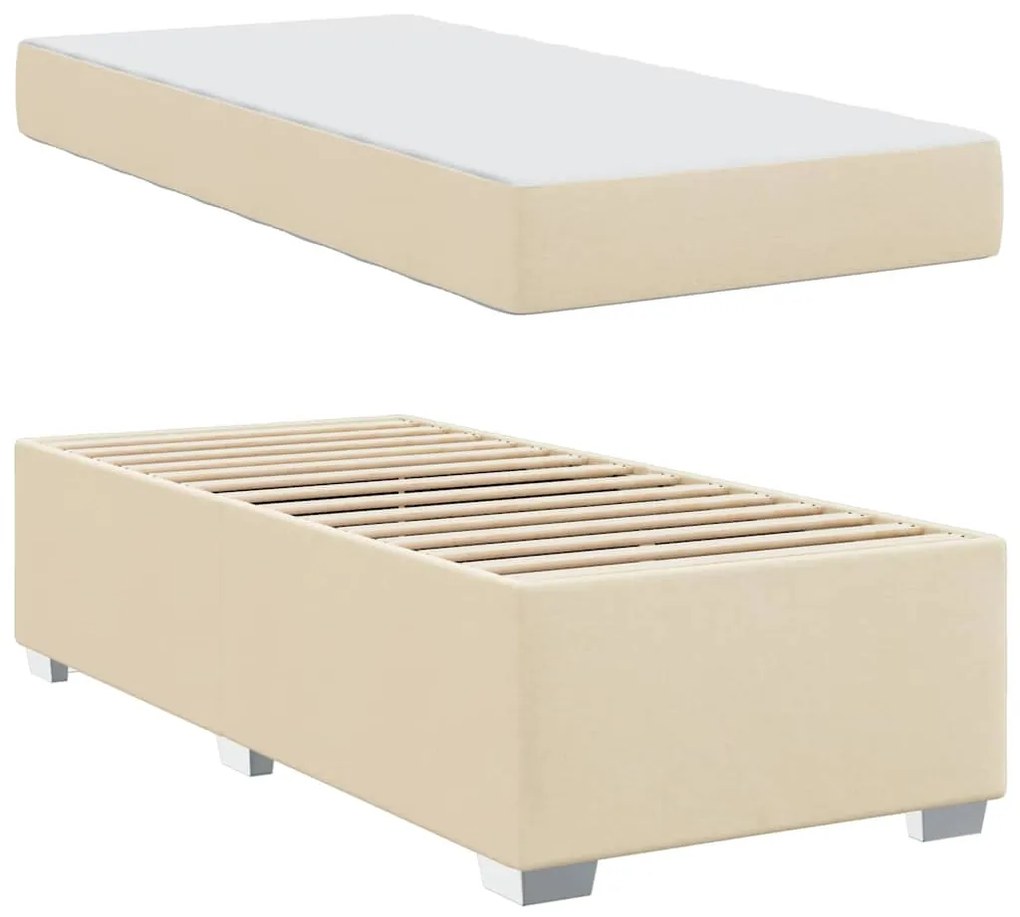 Estrutura da Cama Outros Creme 90 x 200 cm tecido