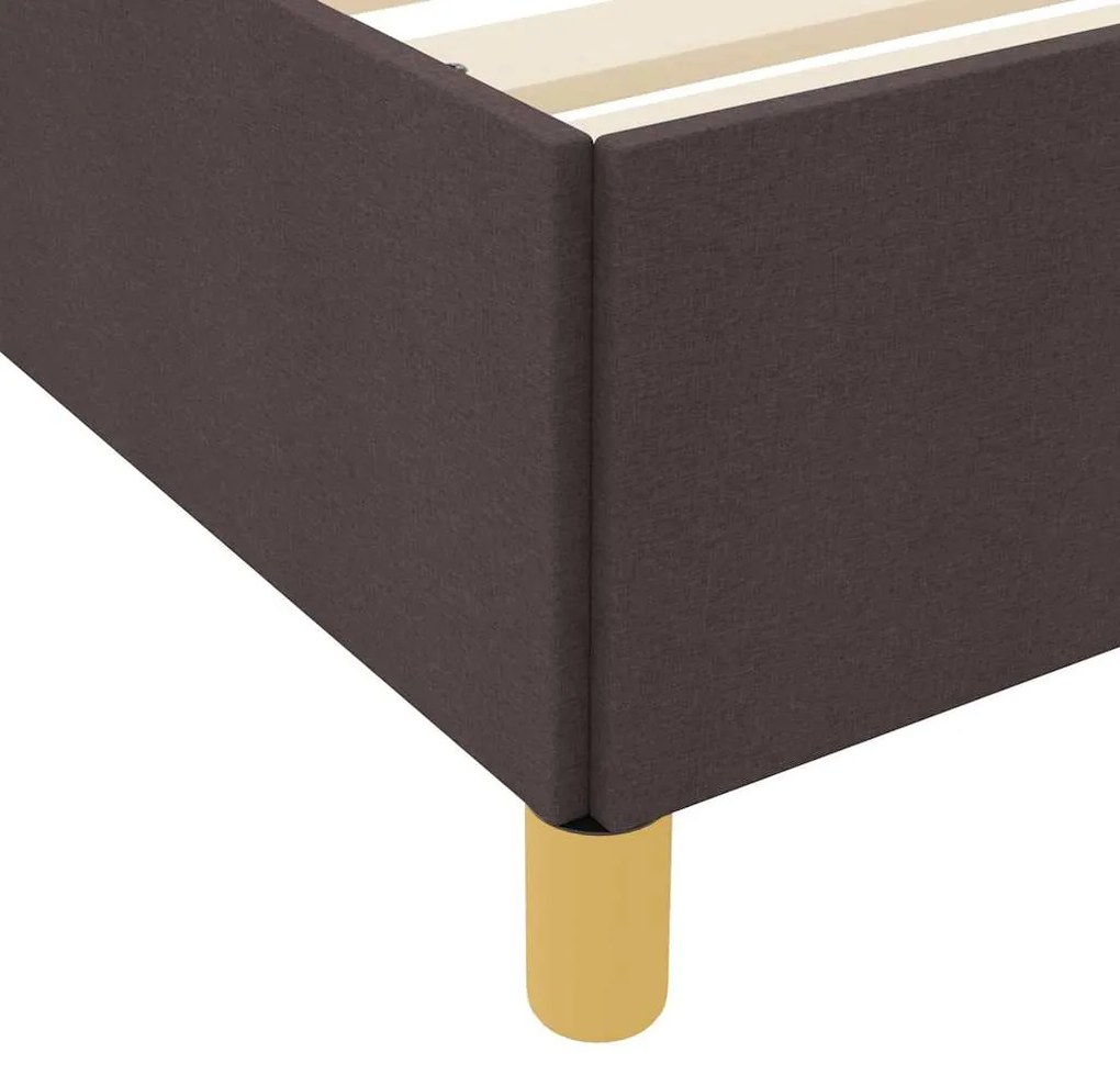 Cama Box Outros Marrom Escuro e Branco 180 x 200 cm tecido