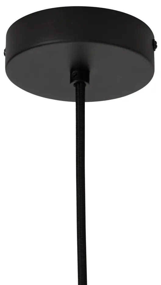 Candeeiro Pendente Boémio Preto com Bambu - Lily