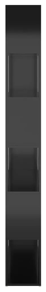 Estante/divisória 100x24x188 cm preto brilhante