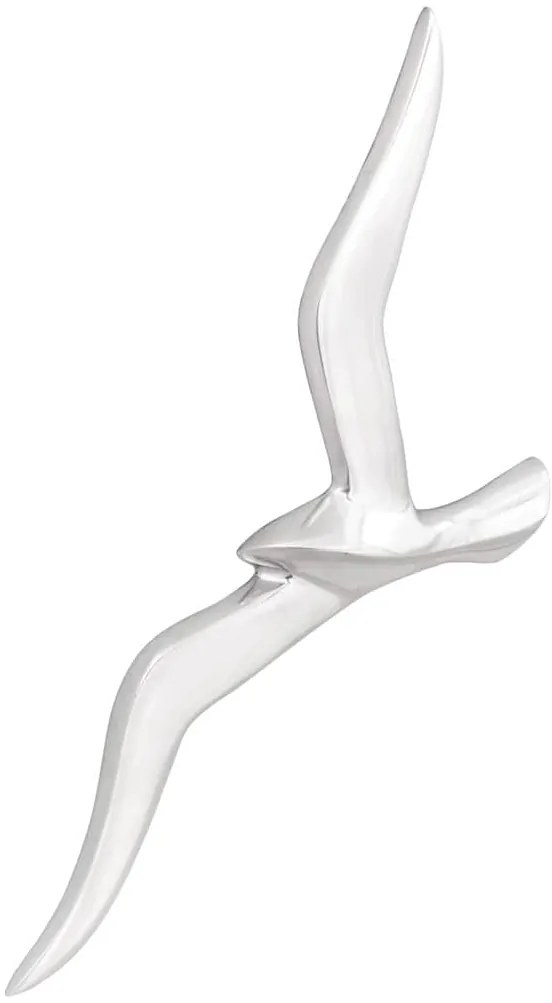 vidaXL Gaivota 2 pcs Prateado Alumínio