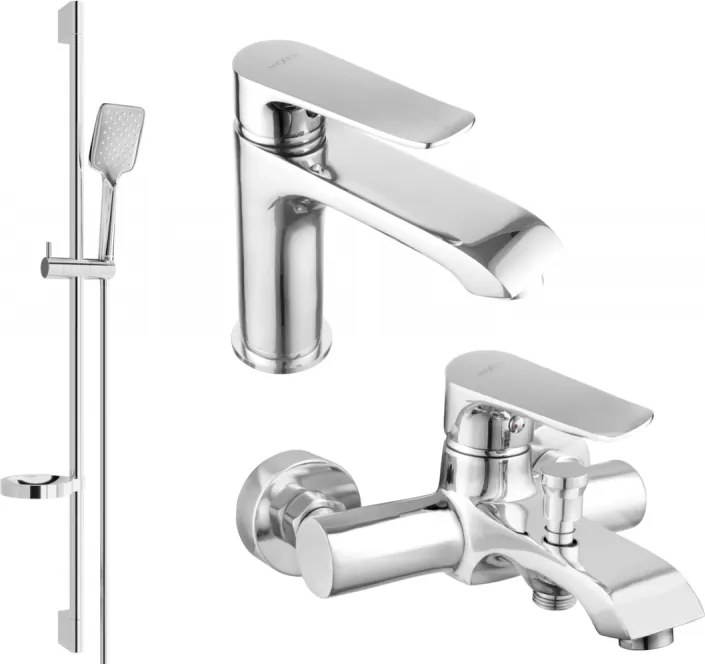 Mexen Pecos DS62 conjunto de banho, cromado - 72703DS62-00