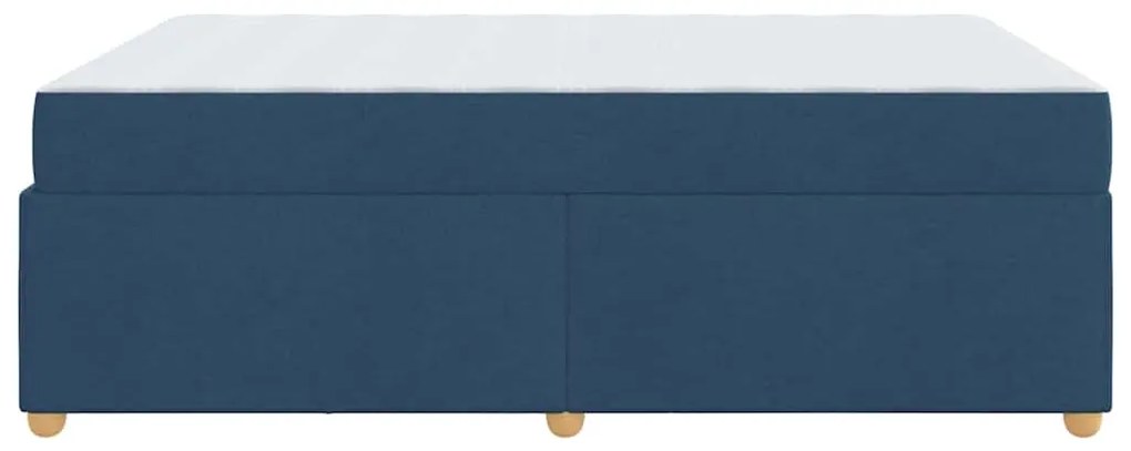 Estrutura de cama com colchão Outros Azul 160 x 200 cm tecido
