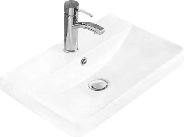 Mexen Dagna lavatório embutido no balcão 50 x 35 cm, branco - 21995100