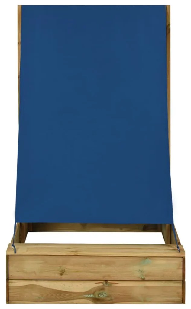 Caixa de areia c/ telhado 80x60x97,5 cm pinho impregnado