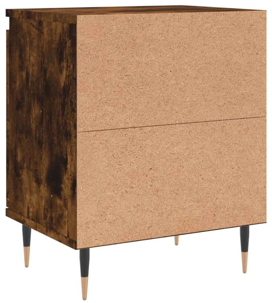 Mesa de cabeceira 40x30x50 cm deriv. madeira carvalho fumado