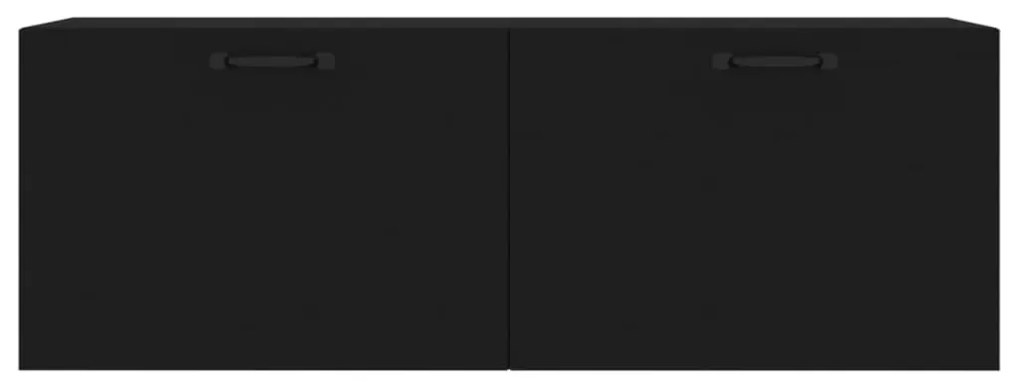 Armário parede 100x36,5x35 cm derivados de madeira preto