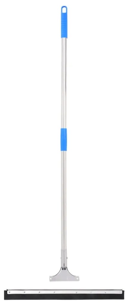 vidaXL Rodo de chão 55x122,5 cm aço e borracha