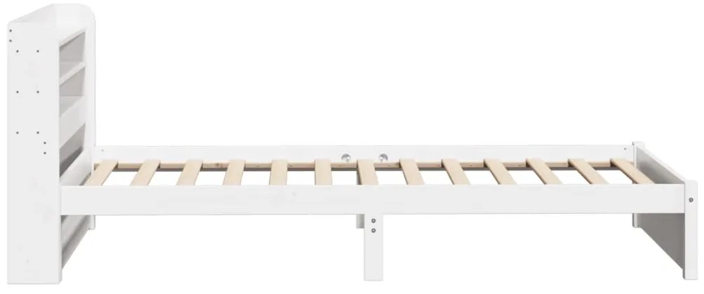 Estrutura cama c/ cabeceira 75x190 cm pinho maciço