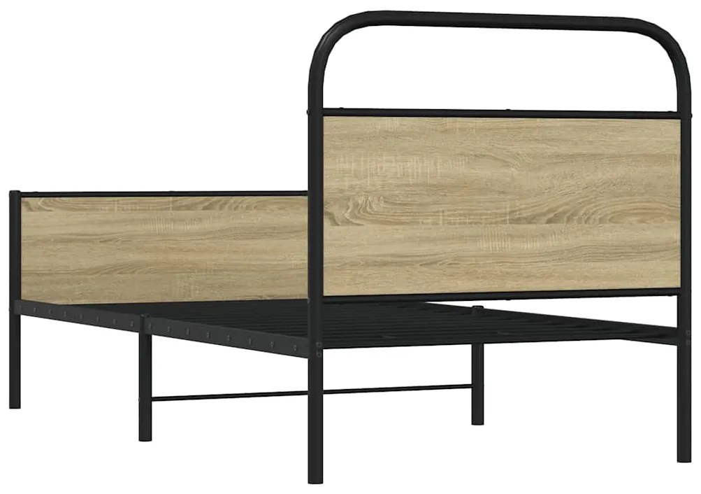 Estrutura cama s/ colchão derivados de madeira carvalho sonoma