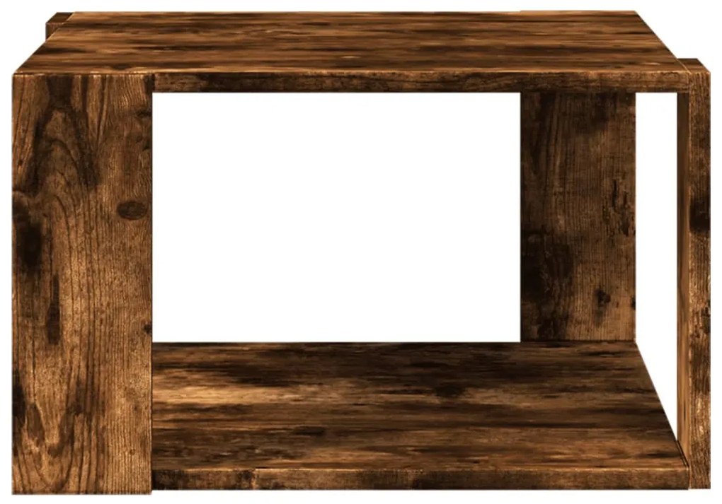 Mesa de centro 51,5x51,5x30cm derivados madeira carvalho fumado