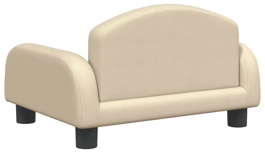 Sofá infantil 50x40x30 cm tecido cor creme