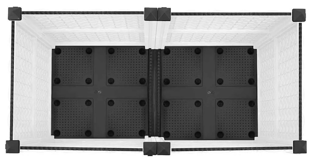 Canteiro elevado 80x40x38 cm polipropileno