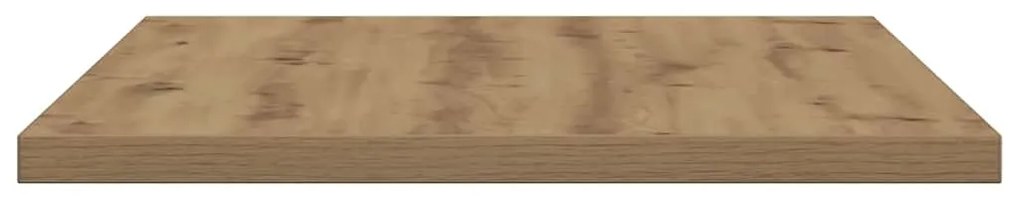 Prateleiras parede 4 pcs derivados madeira carvalho artisiano