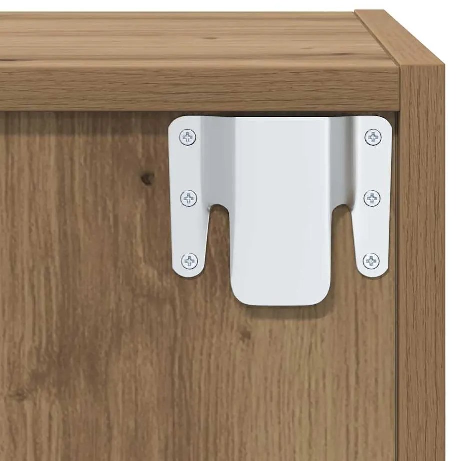 Conjunto de móvel de TV 4 pcs carvalho artisiano
