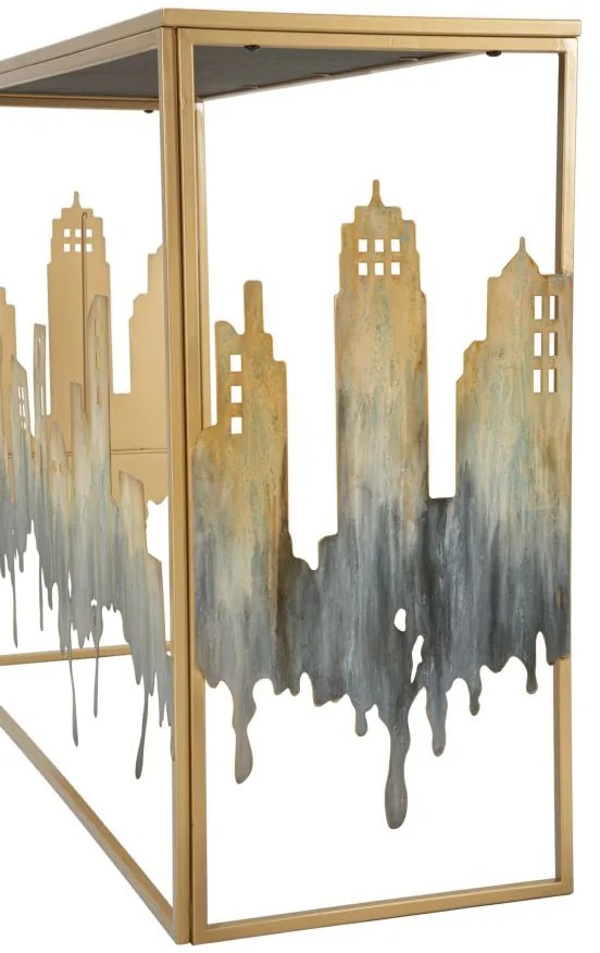 MESA CONSOLA CITY 110X38,5X81 CM MULTICOLOR