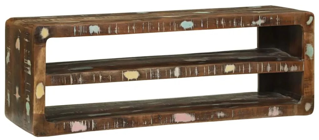 Armário de TV 100x32x36 cm Madeira Sólida Recuperada