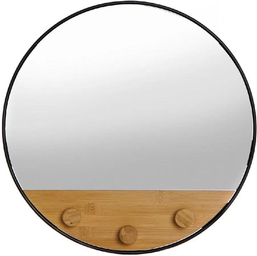 Espelho de parede DKD Home Decor Metal Bambu (41 x 0.5 x 41 cm)