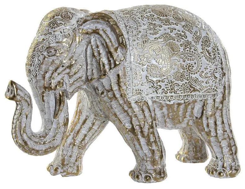 Figura Decorativa DKD Home Decor Resina Elefante (20 x 9 x 14 cm)