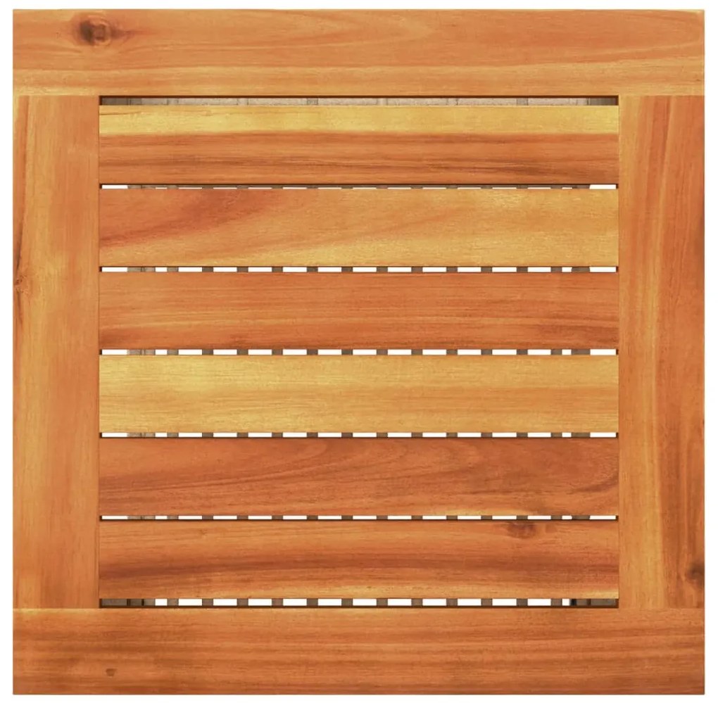 Conjunto de bistrô com almofadões 3 pcs vime PE e acácia bege