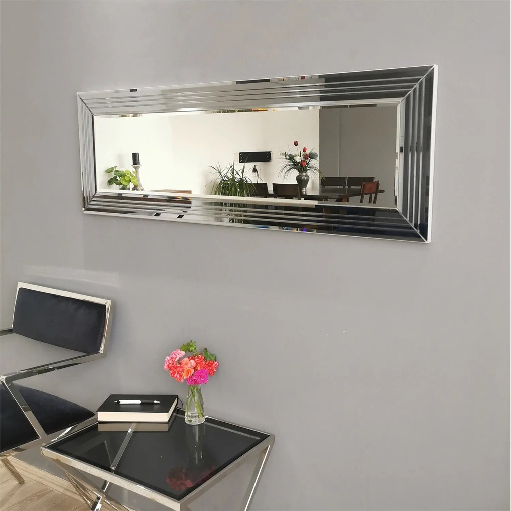 Espelho A302D – Prateado – 120x40x2,2 cm