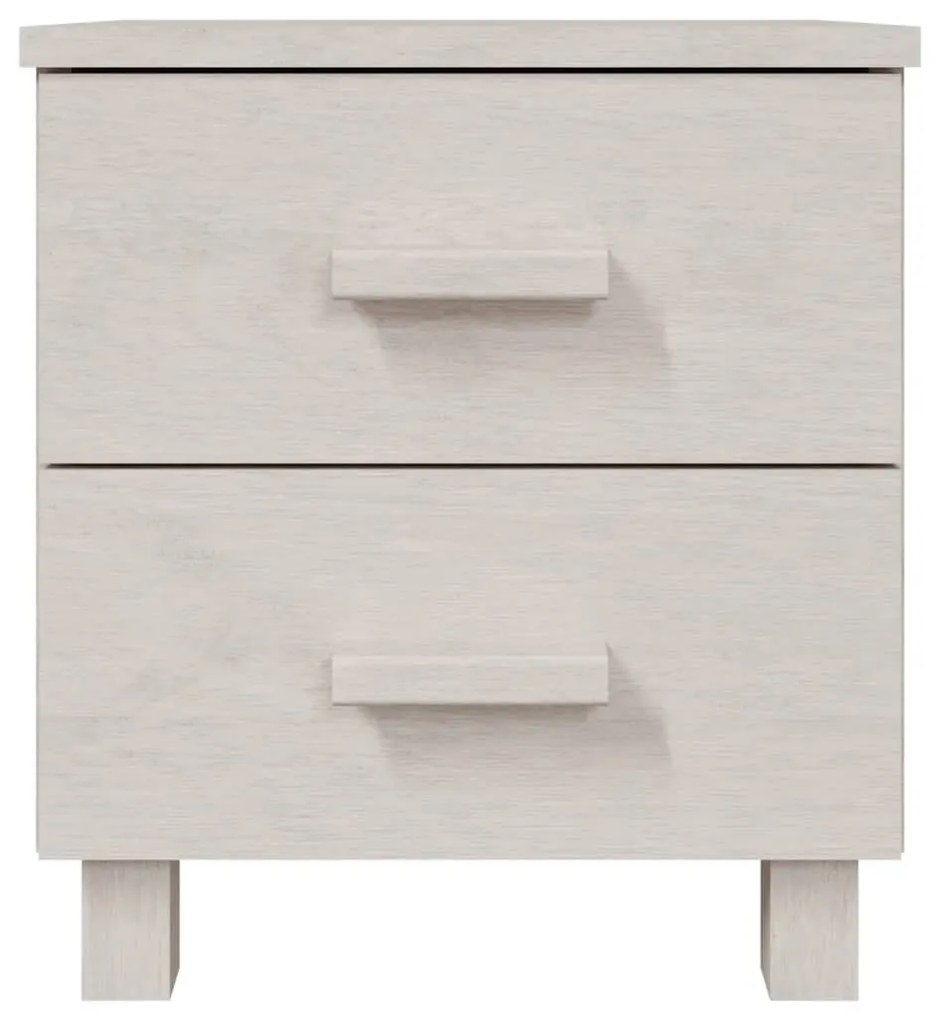 Mesa de cabeceira HAMAR 40x35x44,5 cm pinho maciço branco